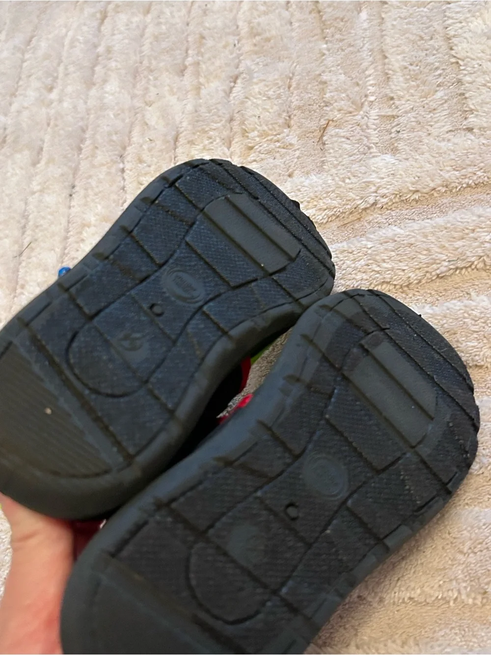 Kids Black and Neon Green Water Shoes Water Shoes Little Bots 9/10